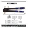 LSLANSOON Hand Riveter Set, M3/M4/M5/M6/M8 Threaded Rivet Nuts, Rivet Tool, Nut Rivet Set Inserts, 86-Piece Rivet Set, Steel/Aluminum Rivet Tool Set