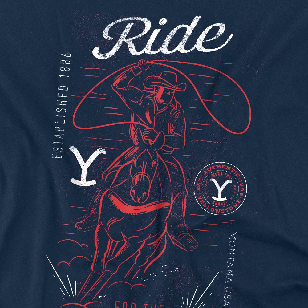 Yellowstone Mens Ride For The Brand Cowboy T-Shirt