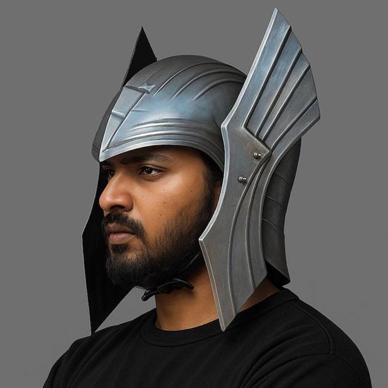 Ragnarok Helmet  Medieval Wearable Armor  Viking Warrior Cosplay Prop Collectible Helmet Replica  Halloween Gift  Birthday Gift