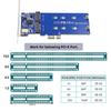 Cablecc NGFF Key B+M Dual SATA SSD To PCI-E 1x Motherboard Desktop Adapter Converter SSD Card JMB 582 2280