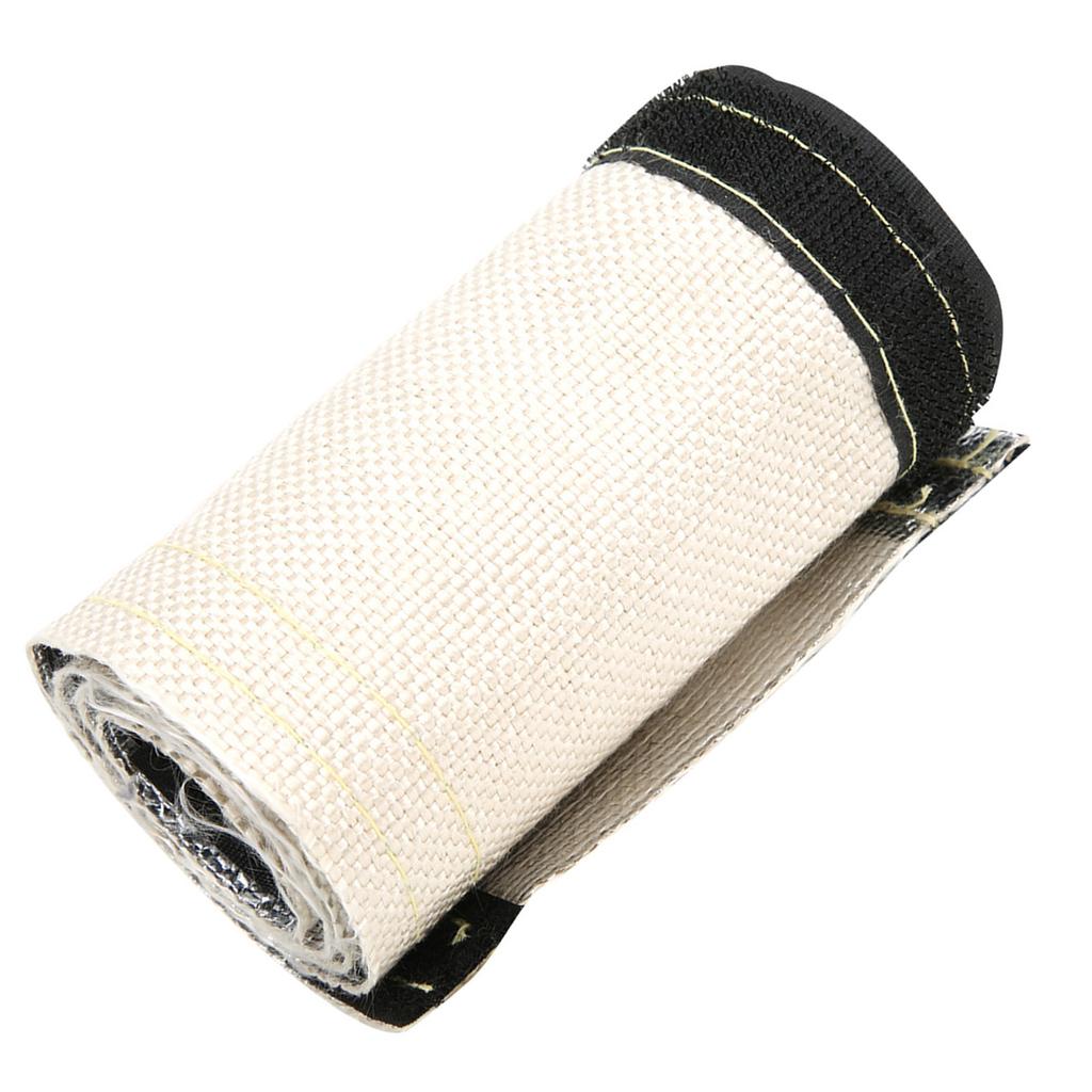 Izolowany Pokrowiec na Wąż Przewodowy Szary Biały Rękaw Osłonowy Termiczny z Alumizowaną Warstwą Zewnętrzną 600x106mm