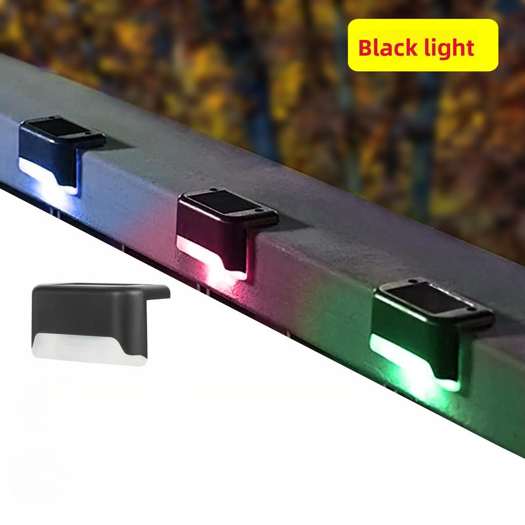 Warm White LED Solar Step Lamp Path Stair Outdoor Garden Lights Waterproof Balcony Light Decoration for Patio Stair Fence Light