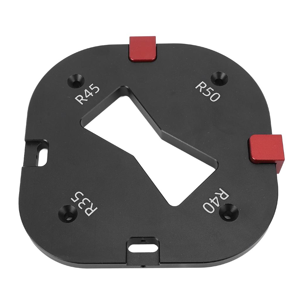 Round Corner Template with Locating Block R35 R40 R45 R50 Radius Routing Tool for Woodworking Carving Chamfering