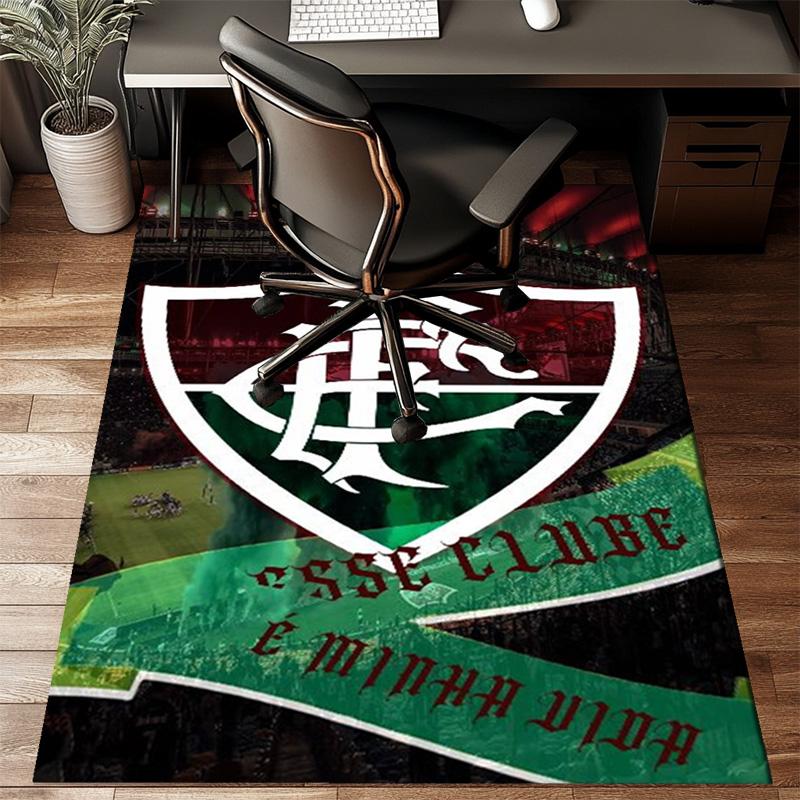 Flumi-nense Crest Wings Printed Office Carpet Chair Cushion Entryway Rug, Rugs for Living Room, Bedroom Christmas gifts