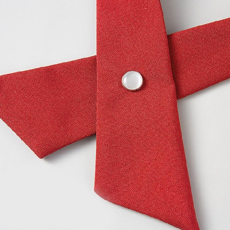 Adjustable Pre-tied Bow Tie Solid Color Bowties for Women Criss Cross Bow Tie