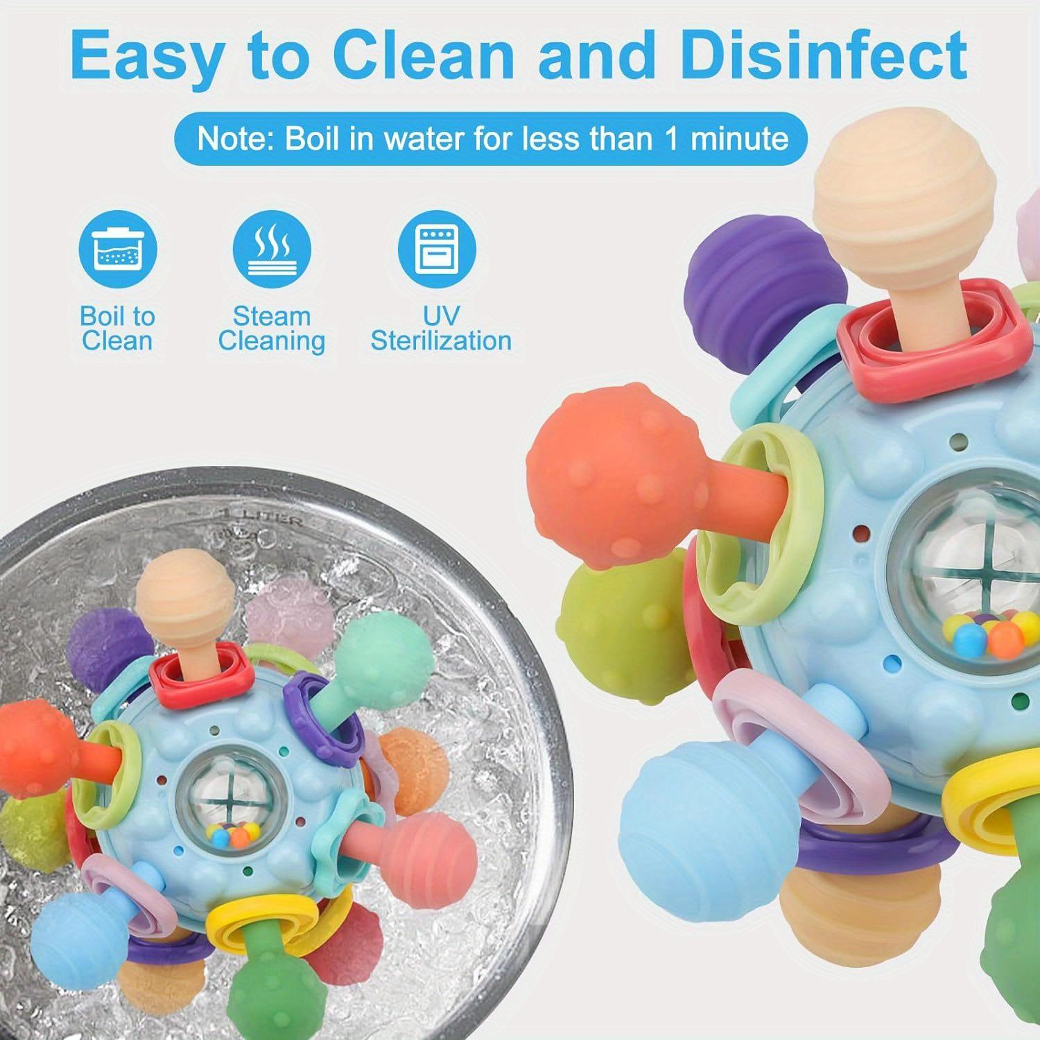 Детские сенсорные игрушки Монтессори на несколько месяцев — фото 8