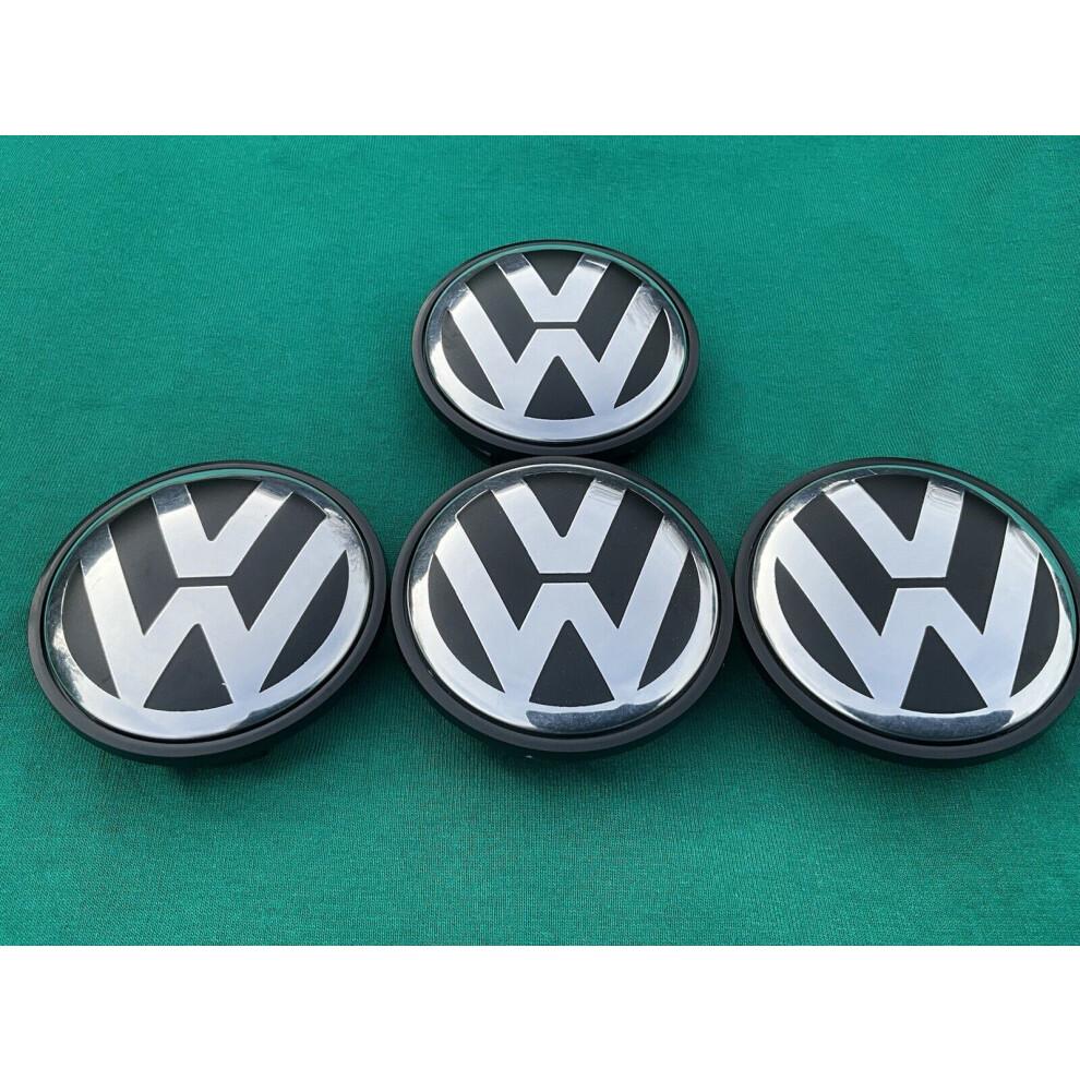 Volkswagen Alloy Wheel 65mm Centre Caps - 4x Caps