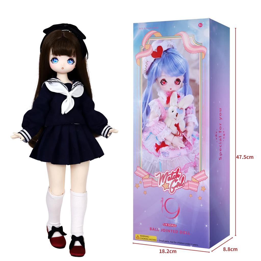 ICY Fortune Days Scale BJD Anime Movable Gift for Children Ages 8 and Up 1/4 Doll, Style, Painted, Figure, (Xingye)