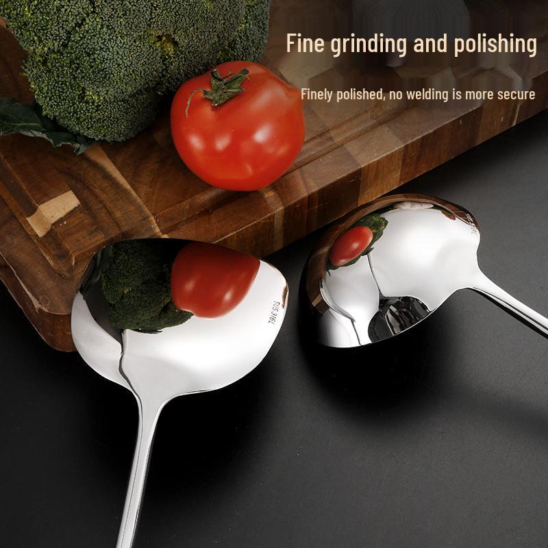 Ebony & Stainless Steel Kitchen Utensil Set with Spatula and Ladle