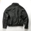 Spring and autumn Hong Kong style leather jacket male ruffian handsome new men's clothing American autumn clothes casual leather jacket