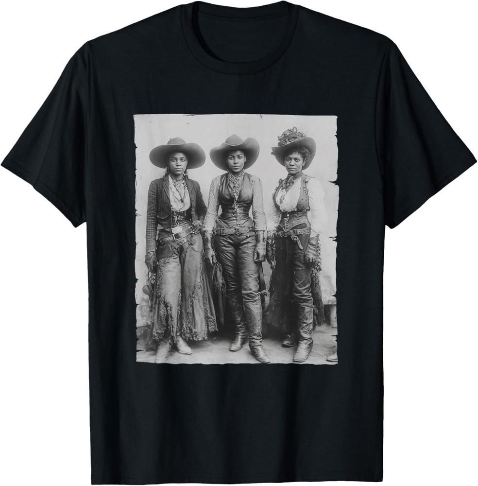 Black African American Cowgirl Western Country Texas Rodeo Unisex T-Shirt