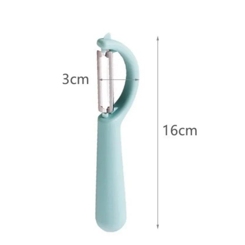 Stainless Steel Peeler Multifunction Vegetable Fruit Potato Pear Peel Scraping Silk Knife Anti Slip Handle Kitchen Gadgets