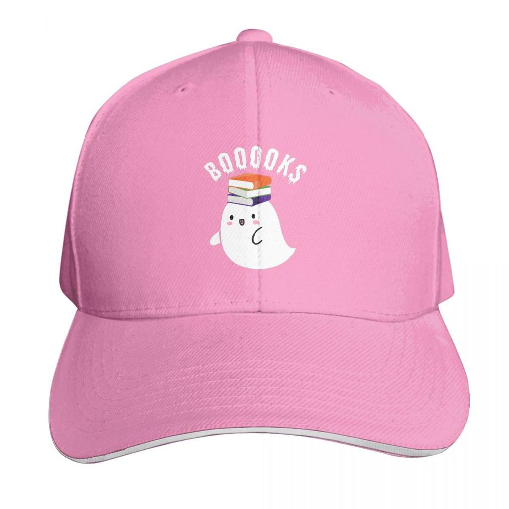 Booooks Halloween Ghost Reading Books Cap Fashion Casual Baseball Caps Adjustable Hat Hip Hop Summer Unisex Baseball Hats