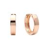 Alleun 14K 18K Flat One-Touch Ring Gold Mini Daily Earrings (Type A)