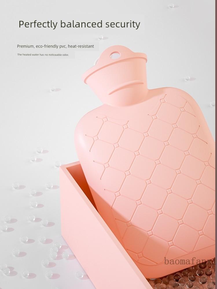Hot Water Bottle for Warming, Plush Hot Water Bag for Stomach, Bed, and Hand Warming, Explosion-Proof, Suitable for Female Students and Menstrual
