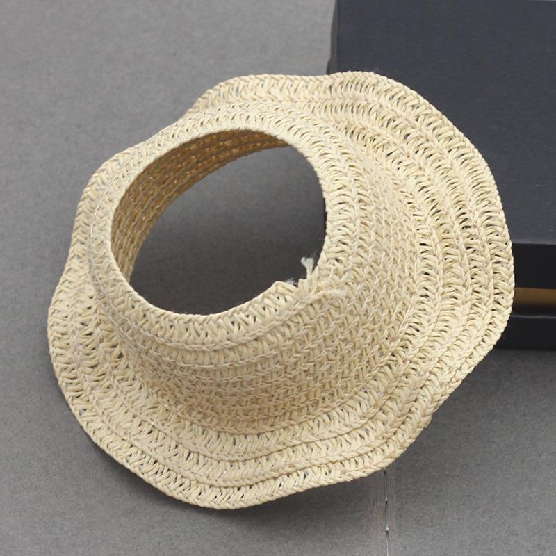 Pendant Doll Dress Accessories Doll Empty Top Opening Woven Straw Hat