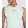 Gymshark Apex Seamless Tank Cool Turquoise Black A5a5c Tbrk
