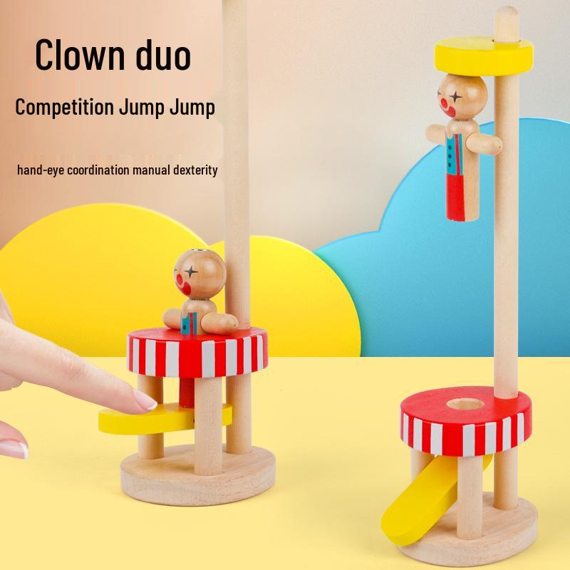 

Kids Wooden Magnetic Clown Balance Game: Interactive Two-Player Educational Toy