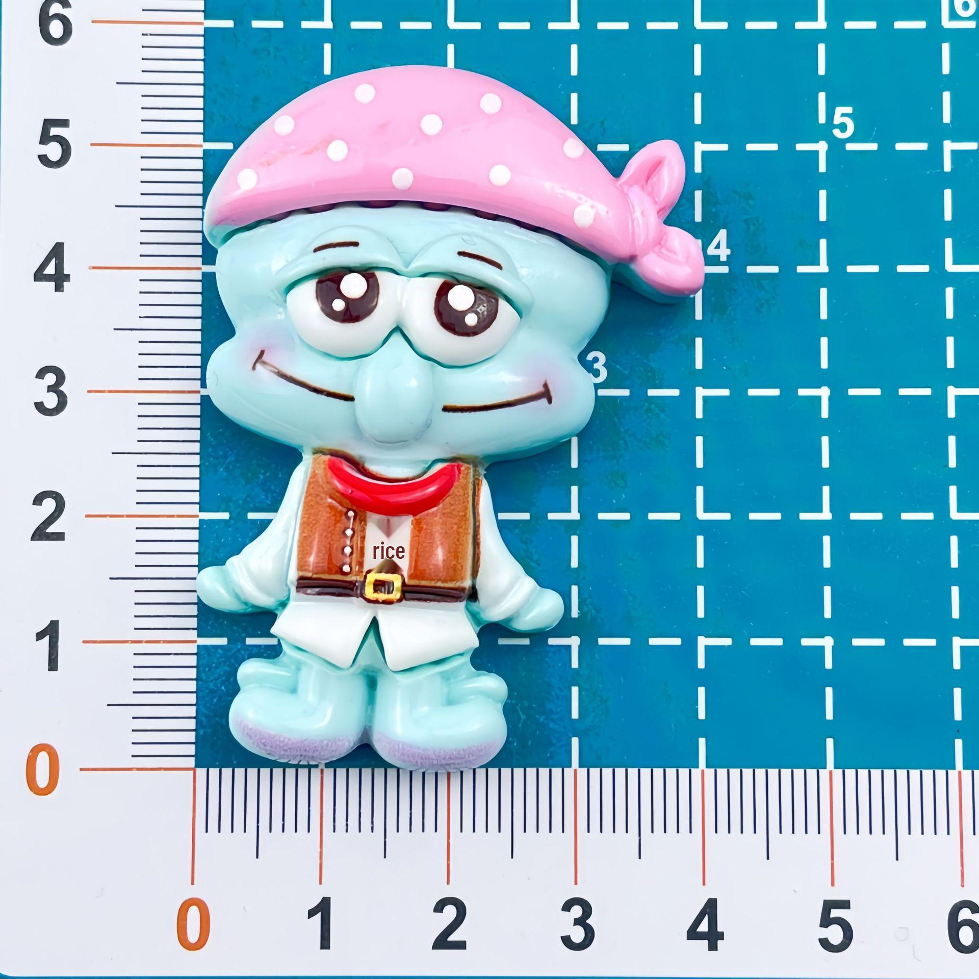 Cartoon Pirate Treasure Resin Accessories: DIY Hair Clips, Keychains, Bags, Hair Ties & Pendants
