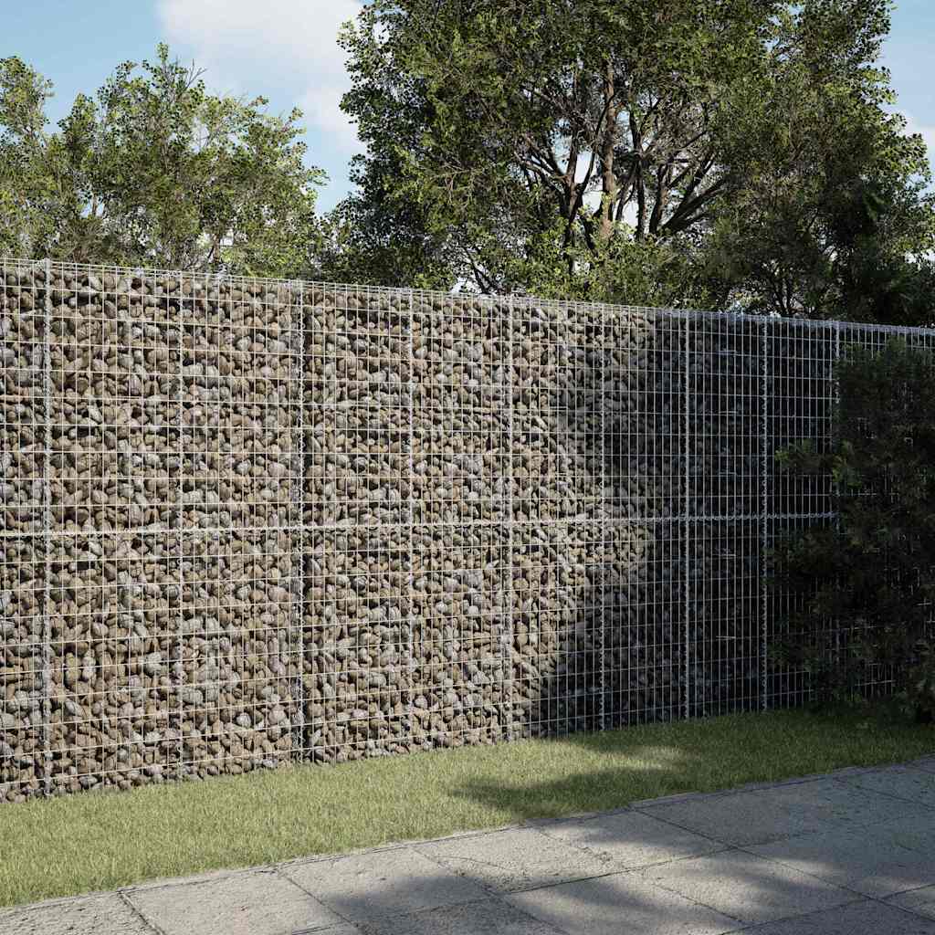 Vidaxl Kosz Gabionowy Z Pokrywą, 350X100X200 Cm, Galwanizowane Żelazo