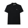 Heritage Fashion Casual Versatile Short Sleeve Polo Shirt Men Polo Shirts Black F11M528121ABK
