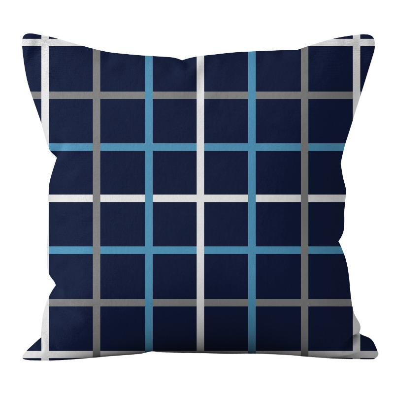 Personalized Fashionable Geometric Abstract Short Plush Pillowcase Home Cushion Cushion Cover