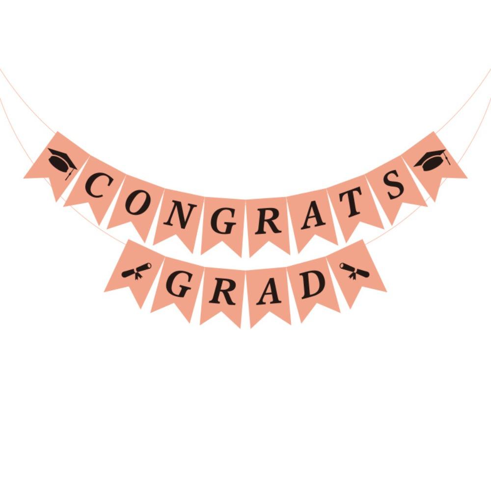 Creative Graduation Banner Garland Reusable Graduation Party Hanging Decorations  Wall Decor