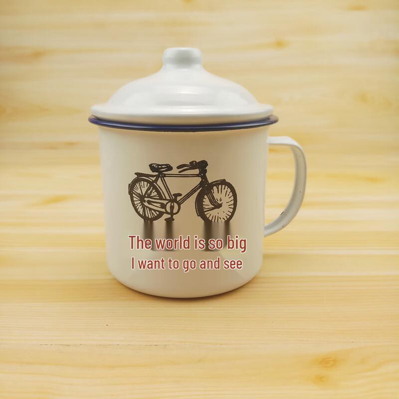 OLOEY Retro Double Enamel Mug