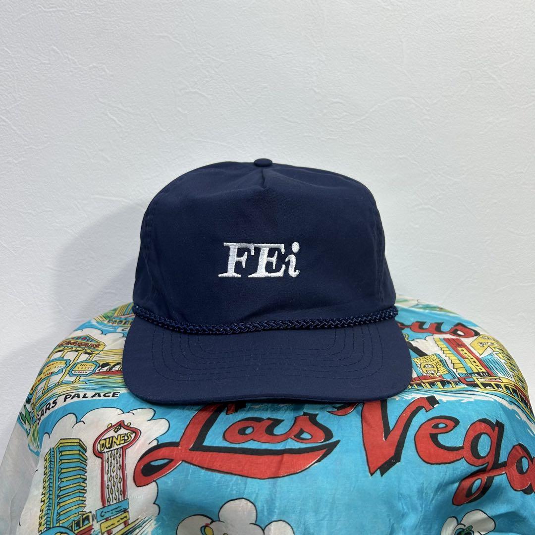 

[USED] Old baseball cap, y2k, 90s, leather, navy