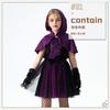 Halloween Children's Costume Purple Witch Dress Cape Vampire Girl Witch Show Costume