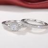 CopperSet Rings for Women S Luxury Cubic Zircon Wedding Accessories Temperament Elegant Female Jewelry