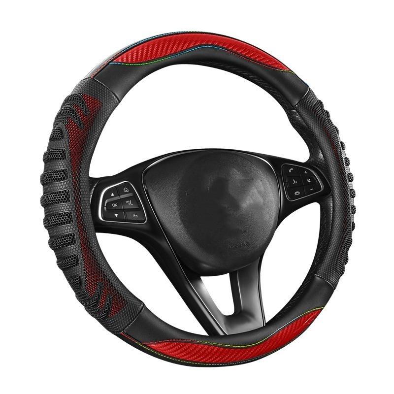 3D Honeycomb Car Steering Wheel Cover Durable Silicone Cover With Anti-Slip Linning Universal Fits Steering Wheels Dia 38Cm
