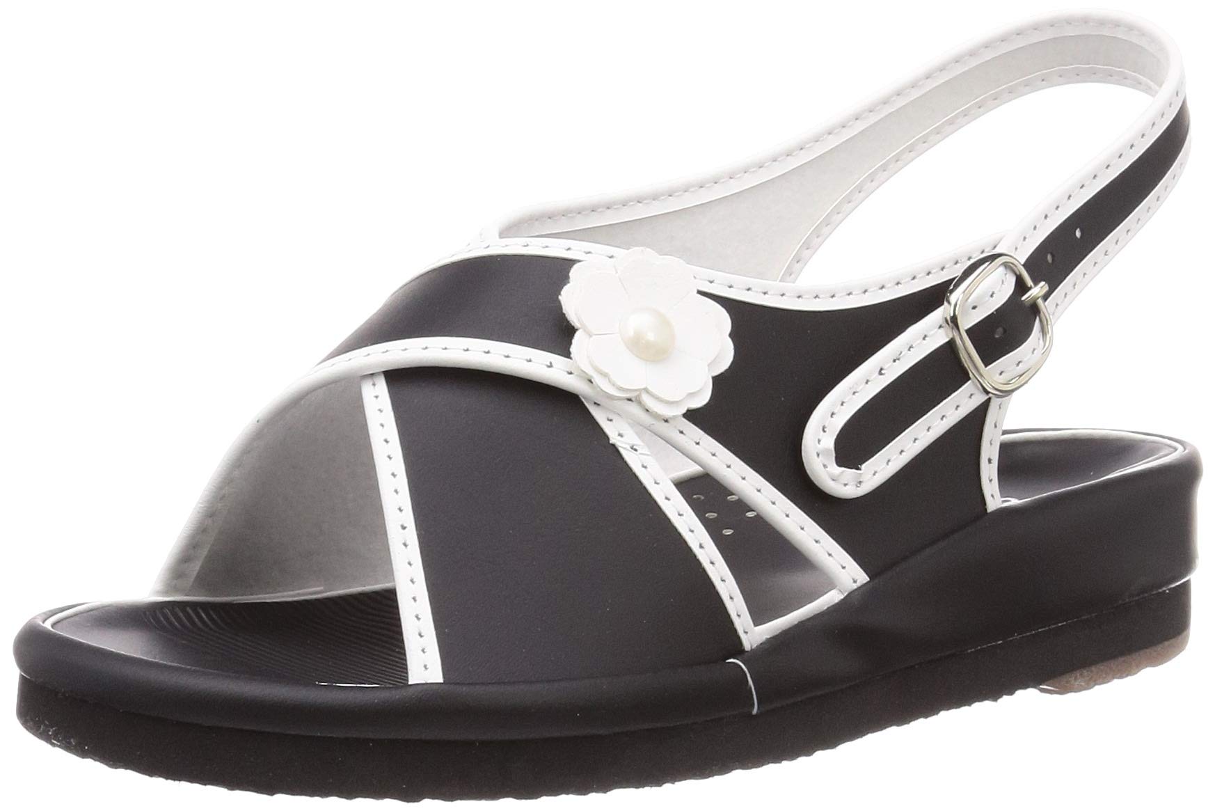 

Made in Japan Nurse Sandals Heel Wedge Sole Easy to Wear White WN7802 Black cm 4E [Wing Nurse] 3.5cm Women s 21.5~22.0 чёрный