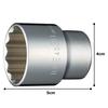 TONE Socket Drive Angle Width Across Flats 30mm (12 Squares) HP4D-30 12.7mm (1/2")