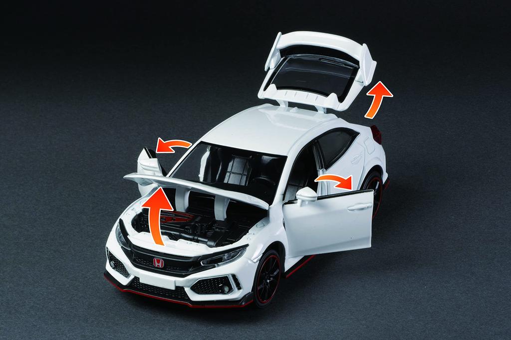 Jozen Cast World Light & Sound Series Honda Civic Type R White JDC6035-WH