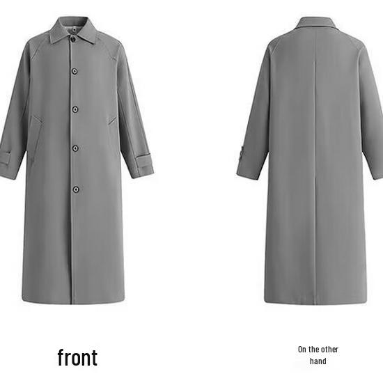 Geacă de vânt de damă petite, lungime medie, stil japonez, 2025 Primăvară, cu guler tip păpușă - Croială largă