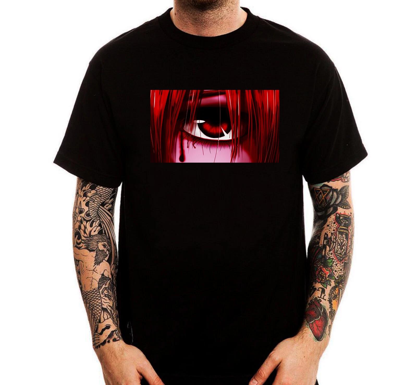 Elfen Lied Anime Bloody Tears Cotton Printed  T-Shirt Top Tee 100