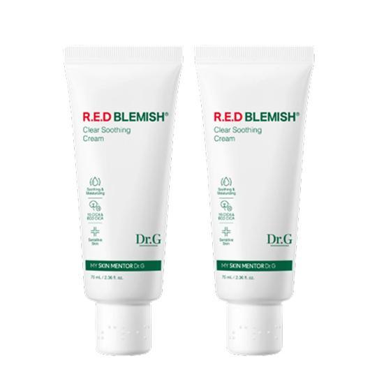 Dr.G Red Blemish Clear Soothing Cream – 70mL × 2 (Tube)