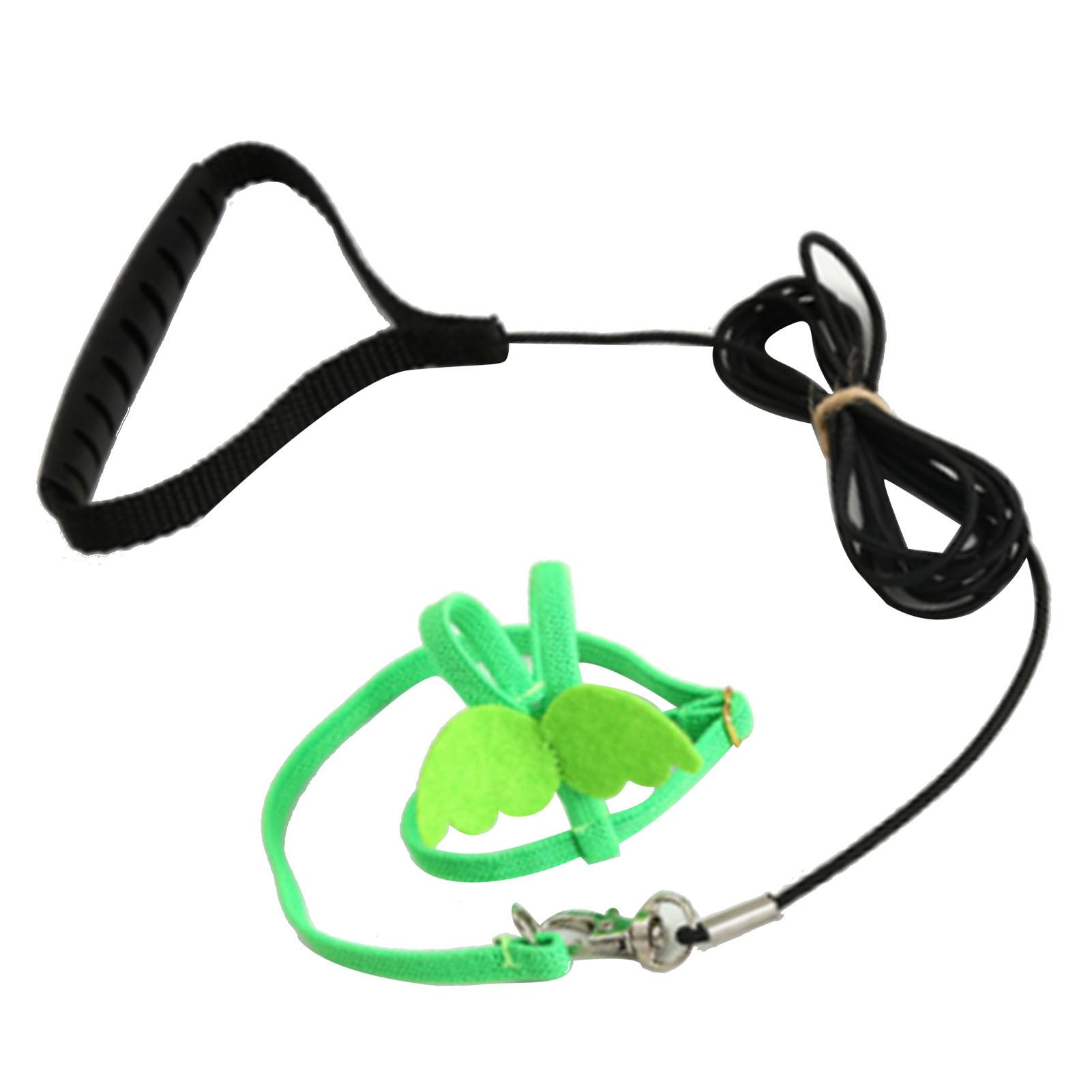 

Pet Bird Harness Leash Stretchy Bird Flying Harness Traction Rope for Conures Budgerigar Lovebird Cockatiel Mynah