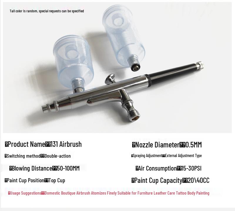 WZ100 Airbrush Compressor Set - Mini Plug-in Turtle Pump for Car, Furniture, and Model Touch-ups
