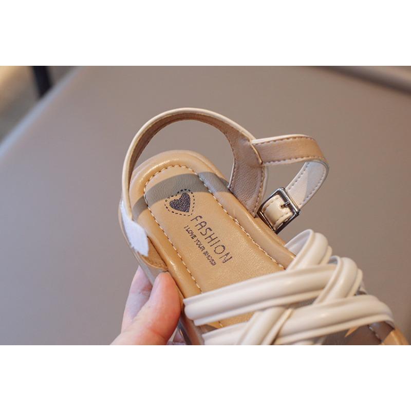 Girls’ Roman Sandals, Summer Style New Arrival, Children’s Shoes, Soft-Soled Little Girls’ Stylish Shoes for Older Kids