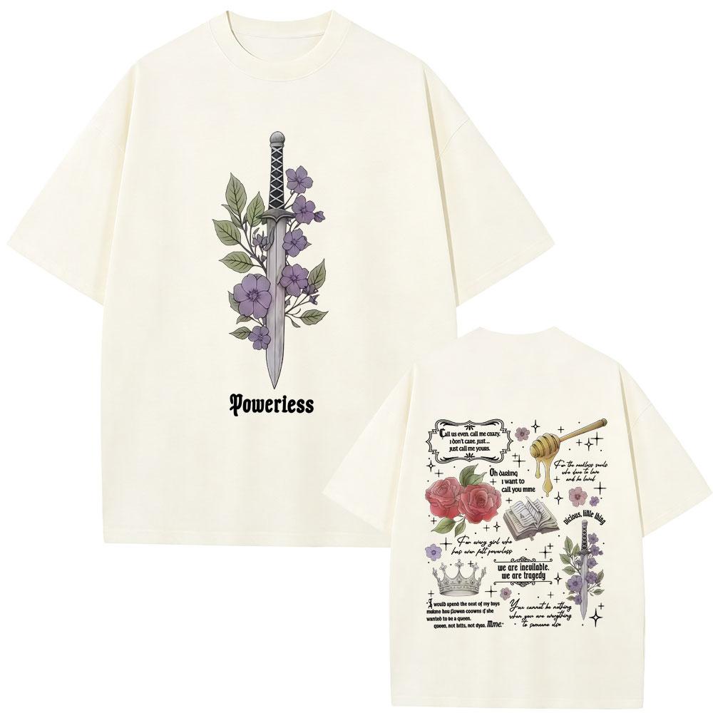 Machtloses Bücherwurm Grafik T-Shirt Kai Azer Ich Liebe Dich Ro Unisex Zitate T-Shirts Unisex Damenbekleidung Mode Y2k Ästhetik T-Shirts