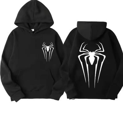 Spider Print Hooded Sweater Trendy Casual Hoodie Jacket