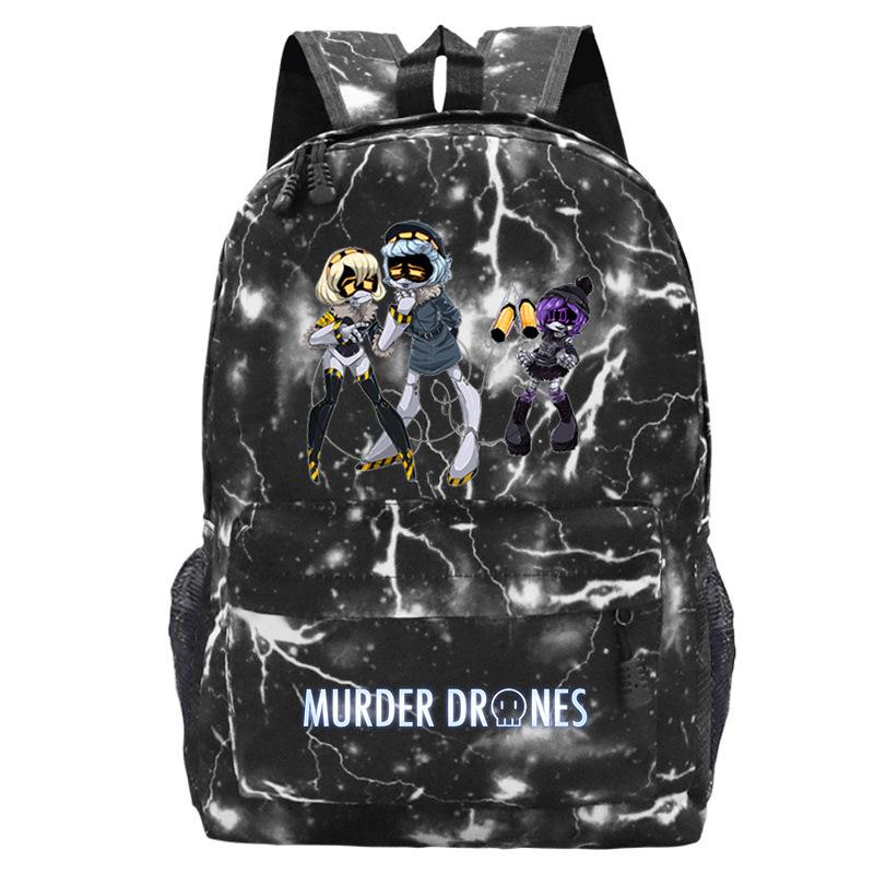 Murder Drones Personality Printing Trend Student School Bag Multifunctional Outdoor Travel Backpack