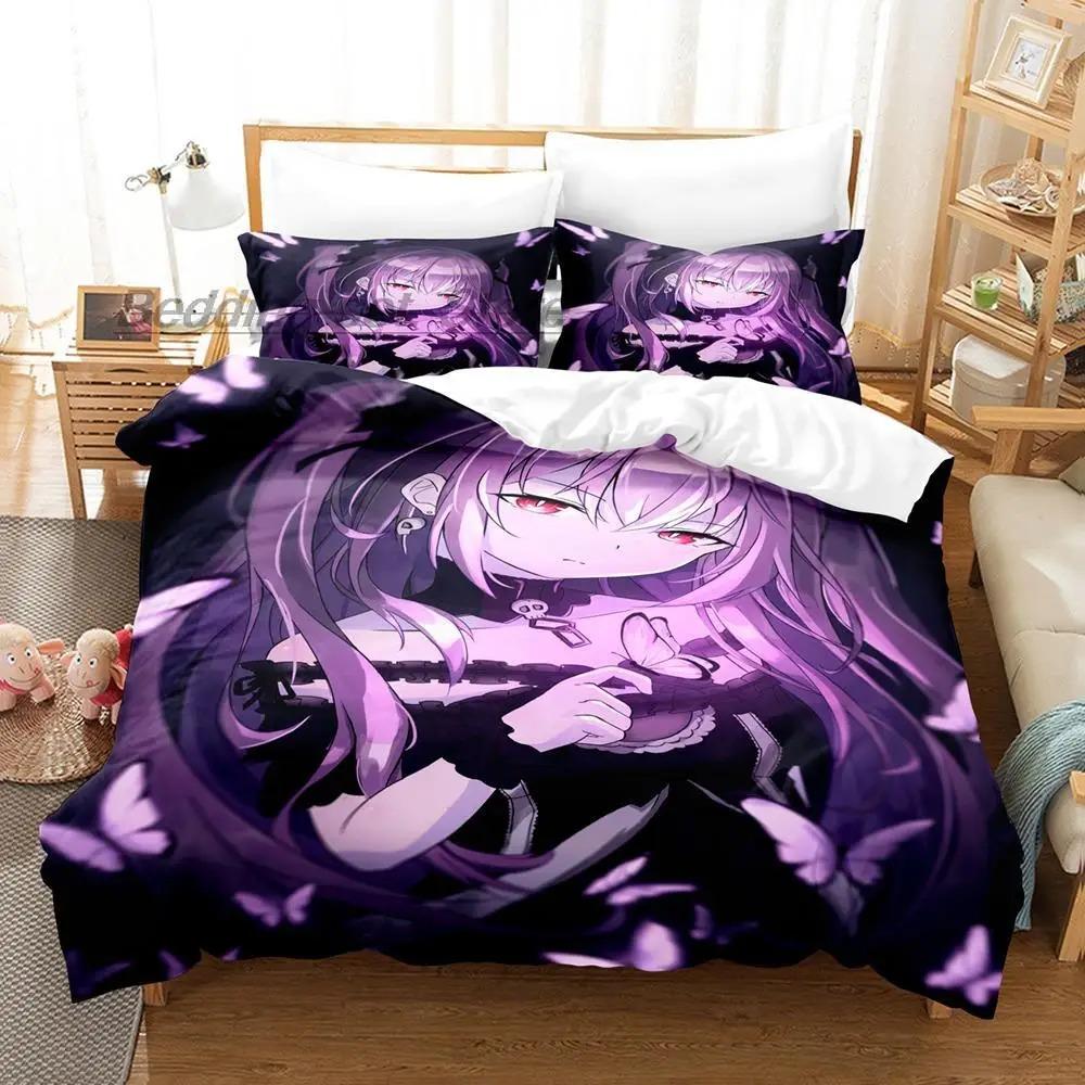 Comfortable Anime Print Bedding Set With Duvet Cover And Pillowcases Single Twin Full Queen King Sizes For All Ages