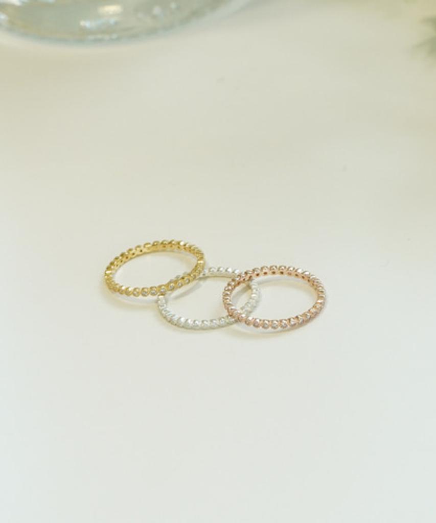 Alleun Silver 925 Thumb Layered Cubic Knee Ring