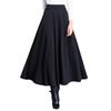 Pocket Style Elastic Waist Mid-Length Slimming Skirt – Women’s High Waist Versatile Swing Skirt, Plus Size, Square Dance