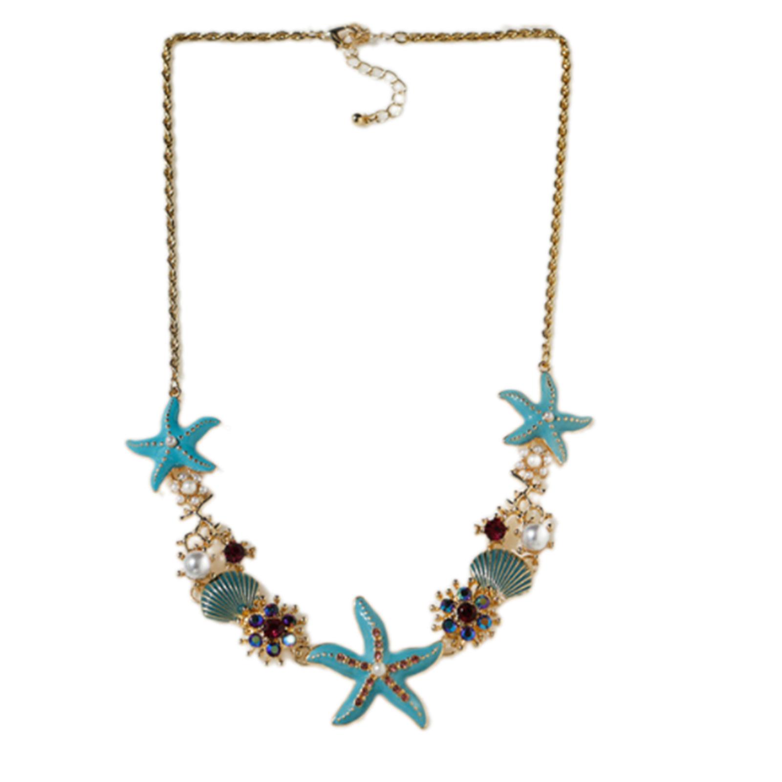 

Модні аксесуари для браслетів із імітацією перлів і стразами у формі раковини морської зірки для жінок Пляжні стилі Спеціальні подарунки A