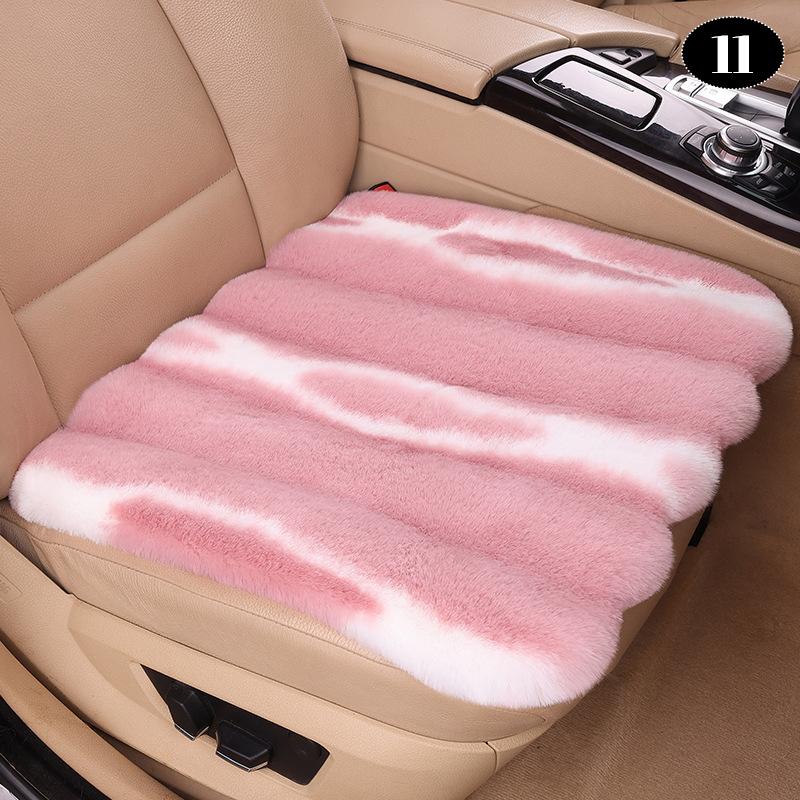 NEW Imitation Wool Universal Car Seat Cover Winter Thickened Warm Plush Auto Pillow Artificial Fur Seat Cushion Interior Fashion