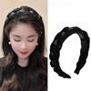 Twisted Knotted High Cranial Hair Hoop Soft Fabric Braided Hairband Rhinestone Headband  Daily Use